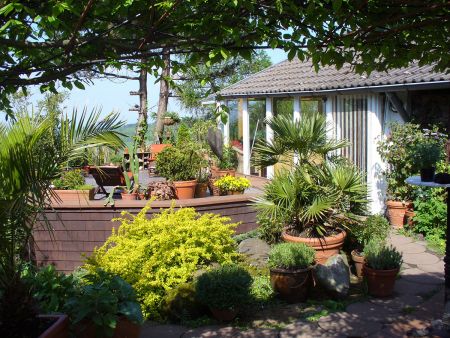 Sommergarten am Haus vom Bertels